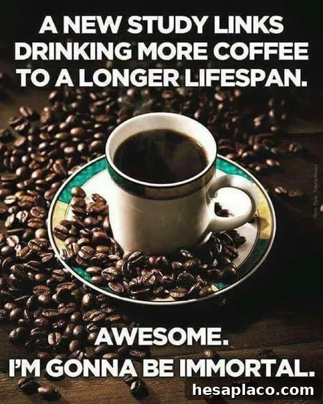 Coffee immortality meme