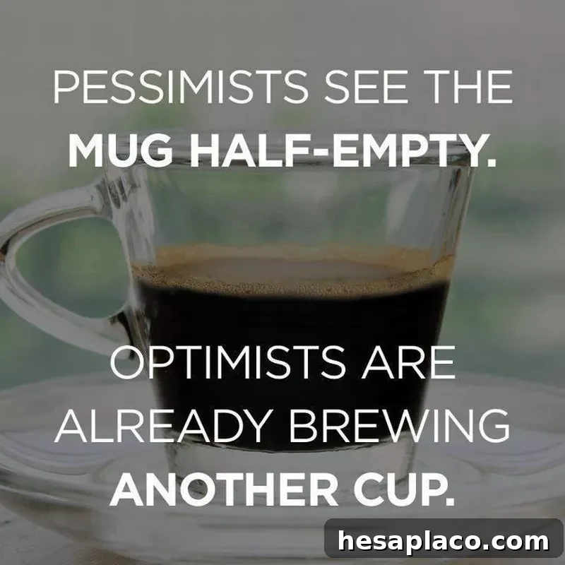 Pessimists vs. optimists coffee perspective