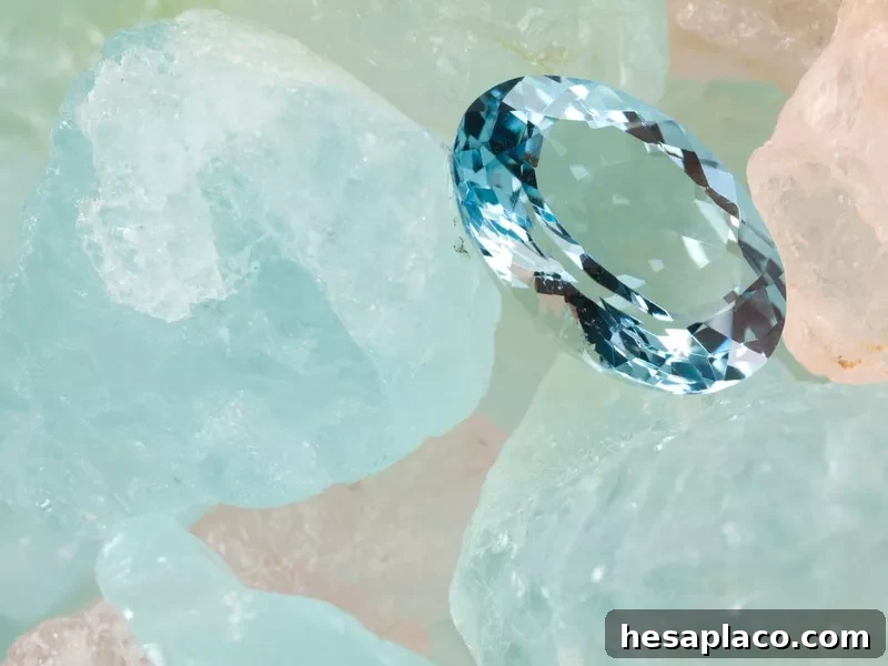 Aquamarine birthstones