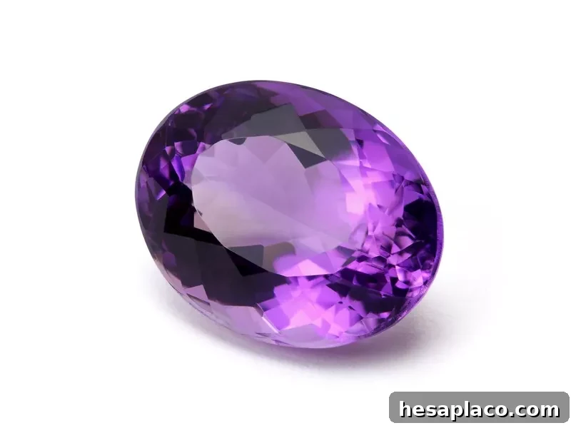 Amethyst gemstone