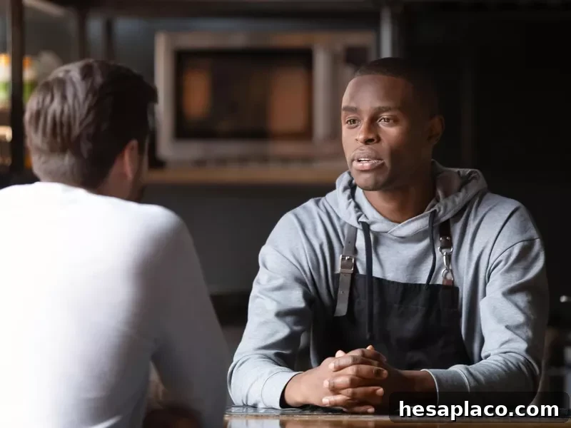 Man discussing a raise with management