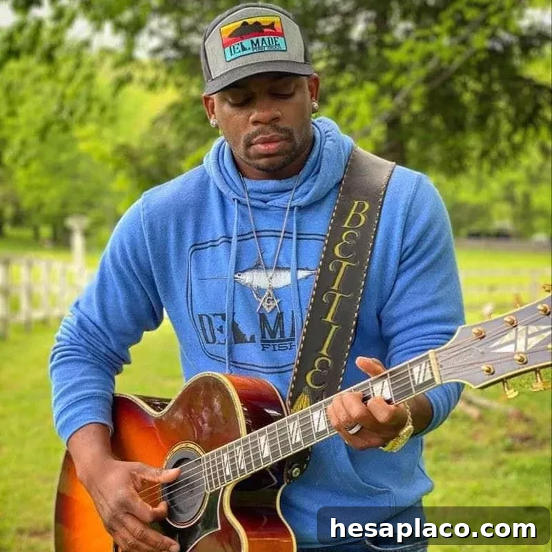 Jimmie Allen with guitar