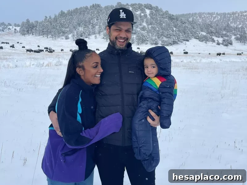 Mickey Guyton and family