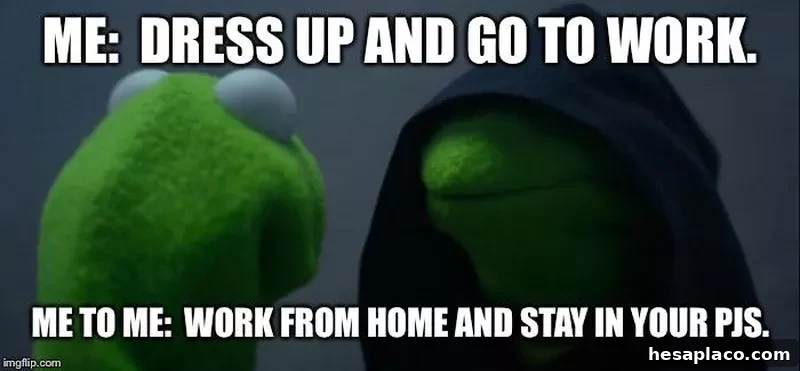 Evil kermit office meme