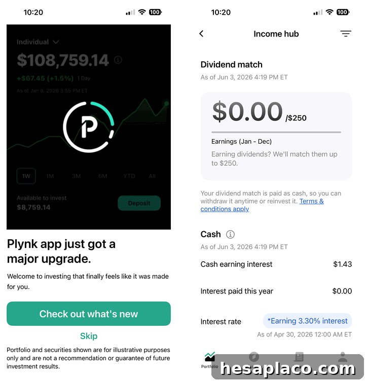 Plynk Brokerage: Earn a 25% Dividend Match (Up to $250/Year) 2 img 85256 1