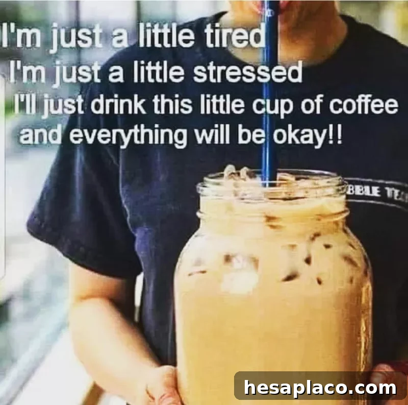 Giant iced coffee meme