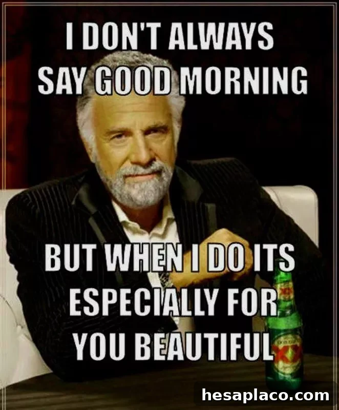 Dos Equis good morning meme