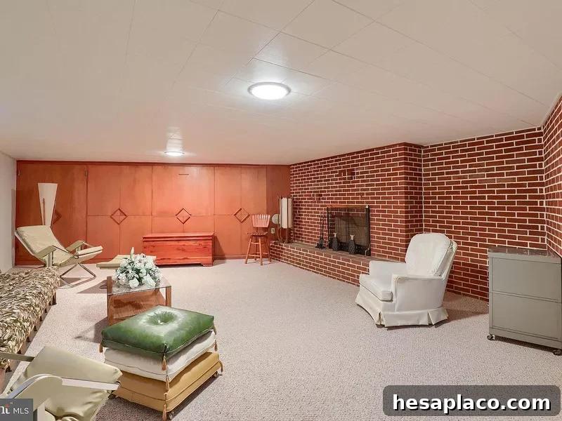 The basement rumpus room