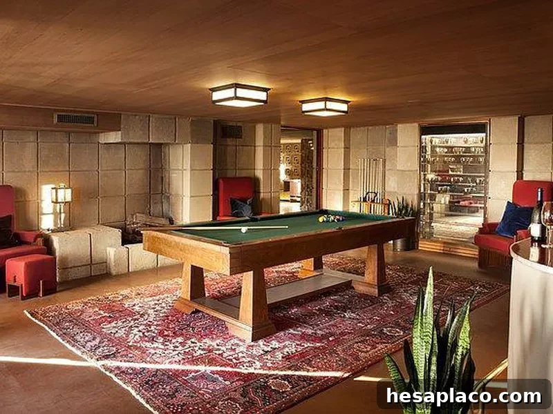 The billiards room