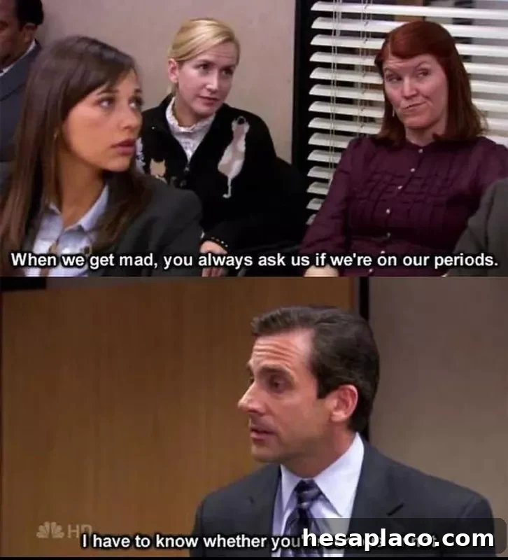 Michael Scott period meme