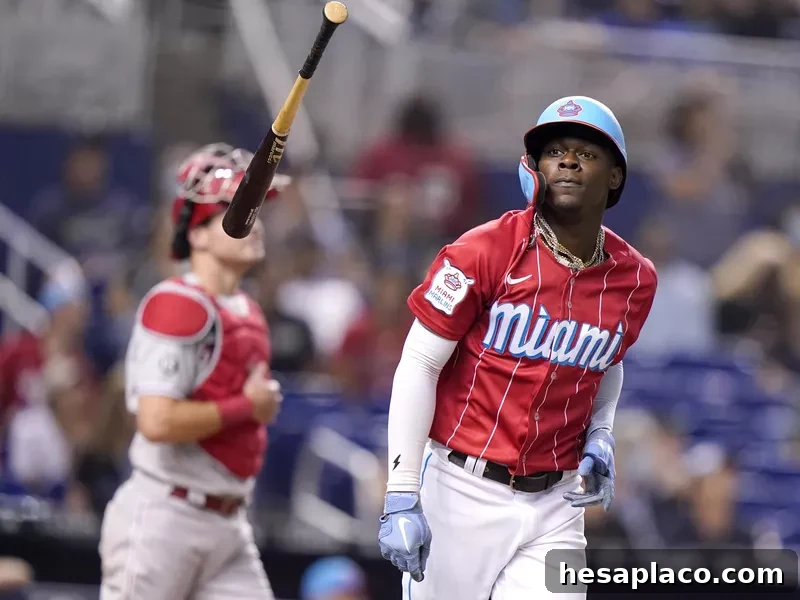 Jazz Chisholm Jr. flips bat