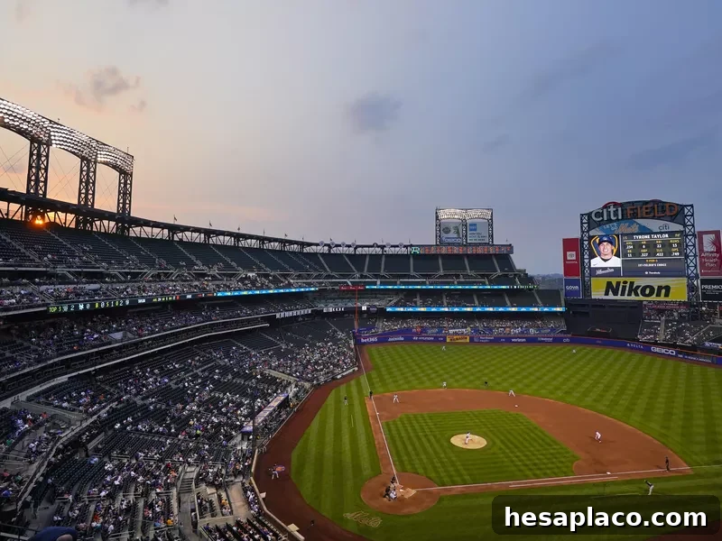 Citi Field at sunset