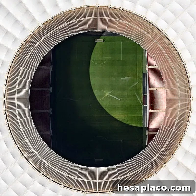 Overhead view of Estádio Nacional de Brasília