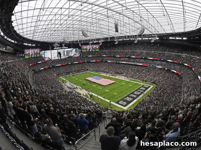 Fans fill Allegiant Stadium