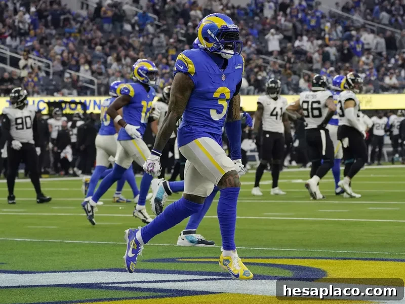Los Angeles Rams wide receiver Odell Beckham Jr. celebrates