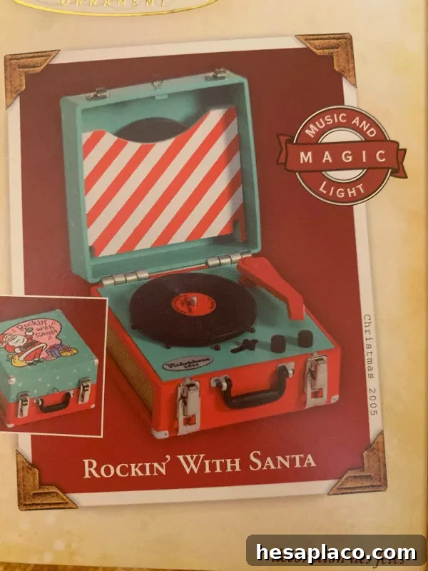 Rockin’ With Santa Record Player Hallmark Ornament