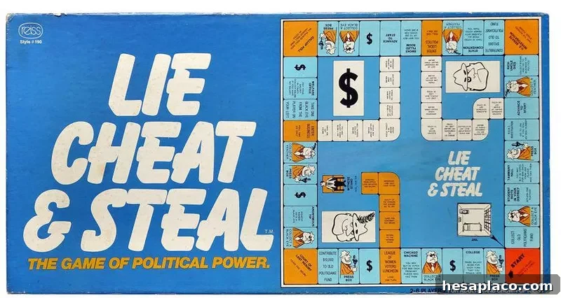 Political power game Lie, Cheat & Steal