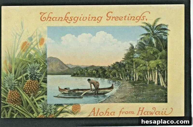 Vintage Thanksgiving Greetings Postcard