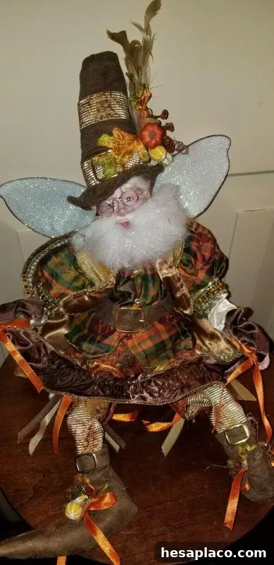 Vintage Mark Roberts Large Happy Thanksgiving Elf