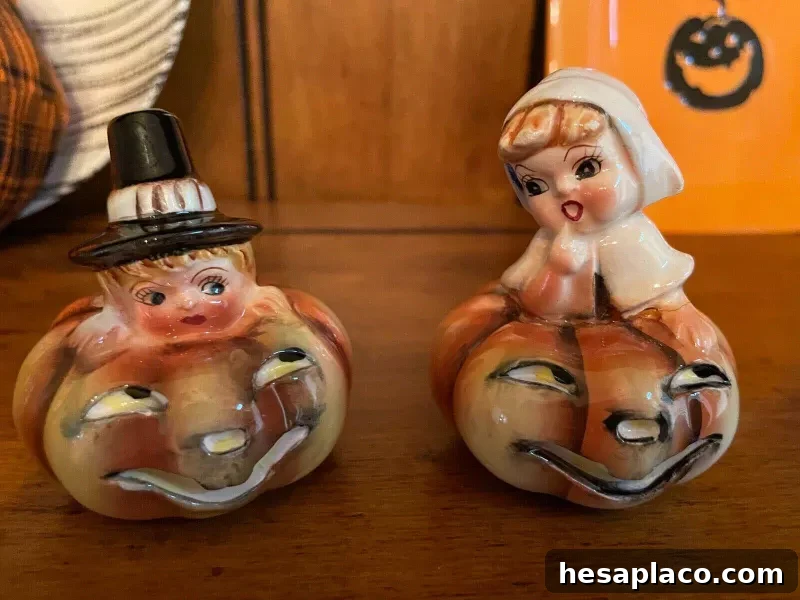 Vintage Lefton Thanksgiving Salt and Pepper Shakers