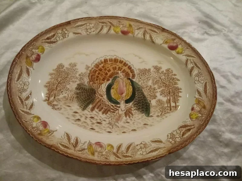 Vintage 20-Inch Turkey Platter