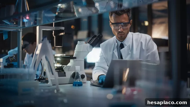 Scientist working