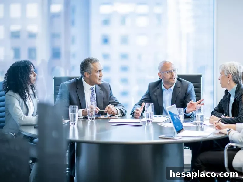 Board room meeting