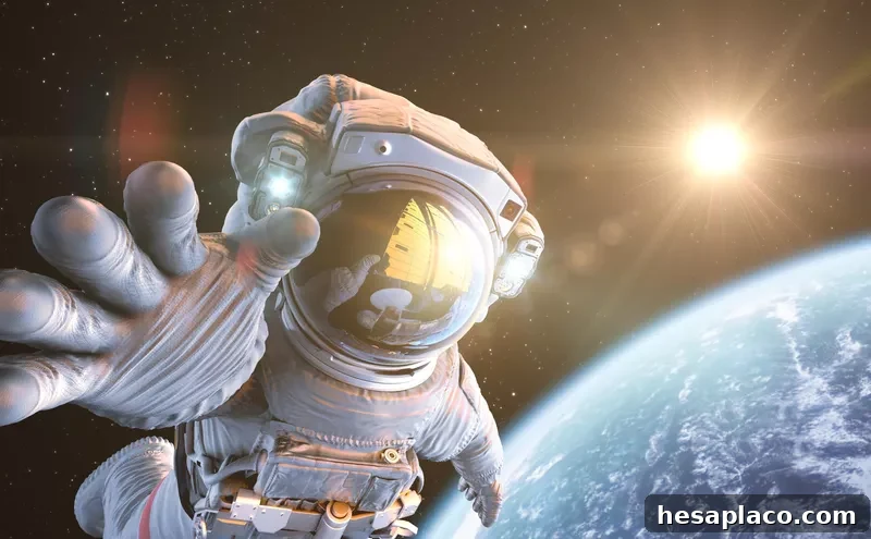 Astronaut in outer space