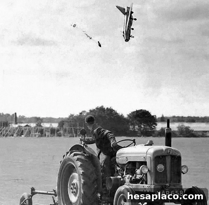 Pilot Ejected from Plane, 1962