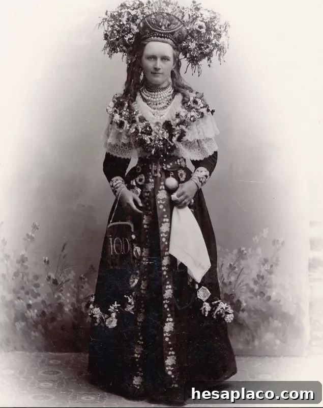 A Swedish bride around 1880