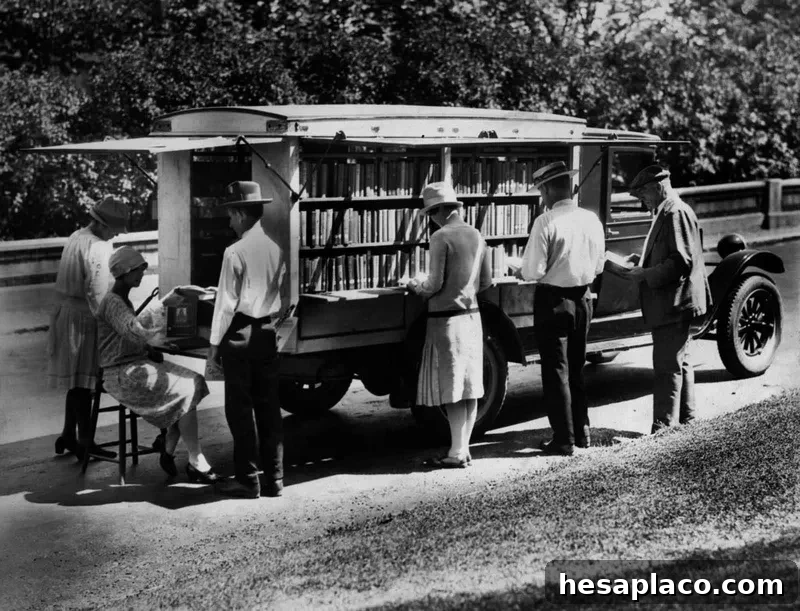 Early bookmobile