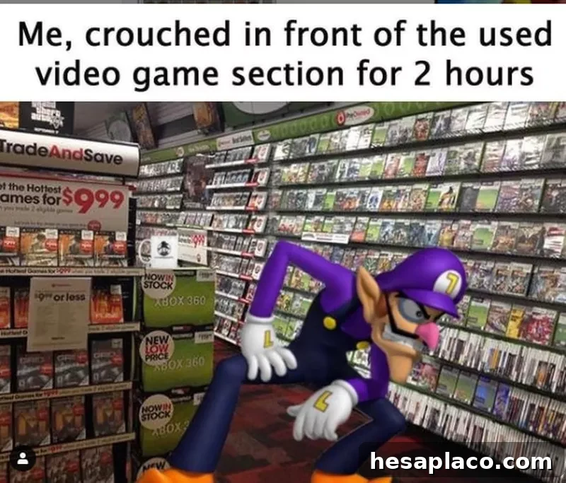 video game section