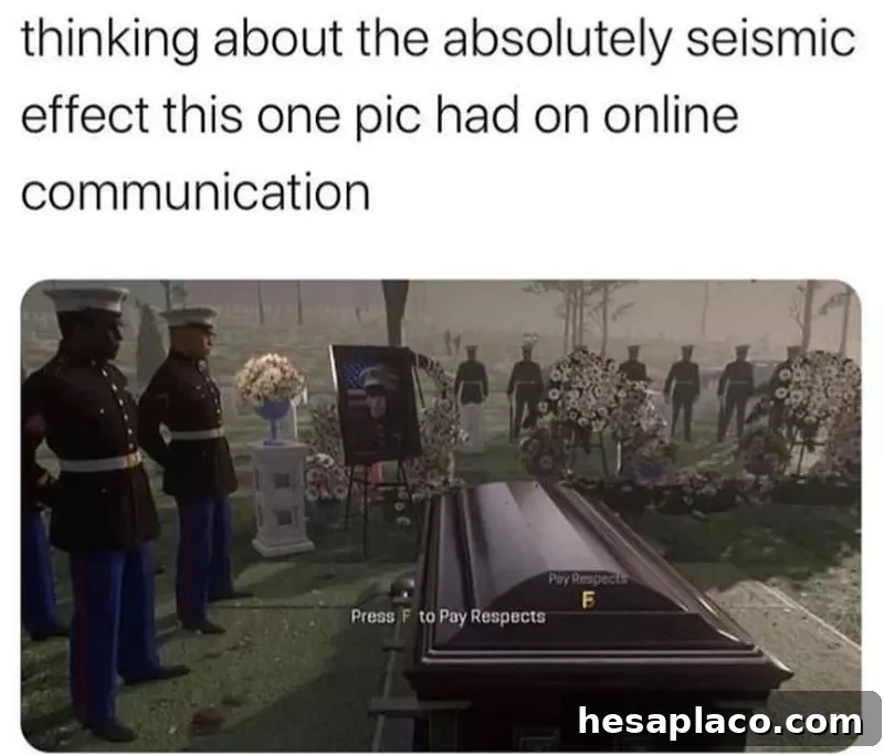 F to pay respects