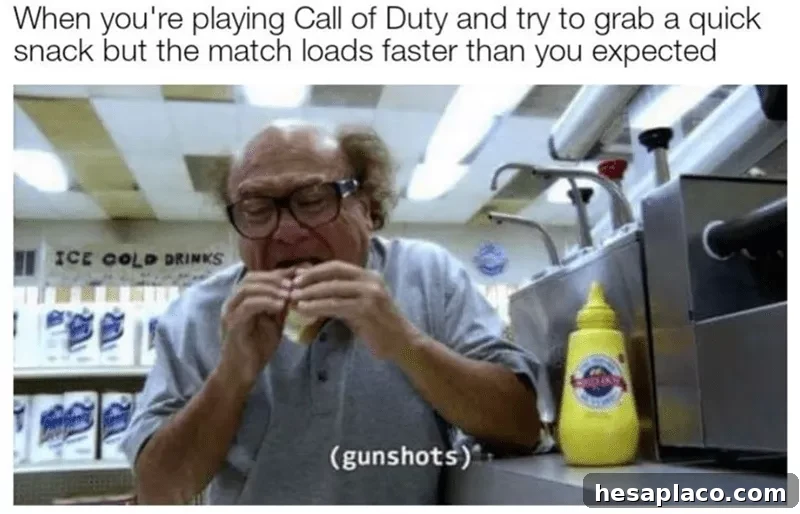 eating while gaming