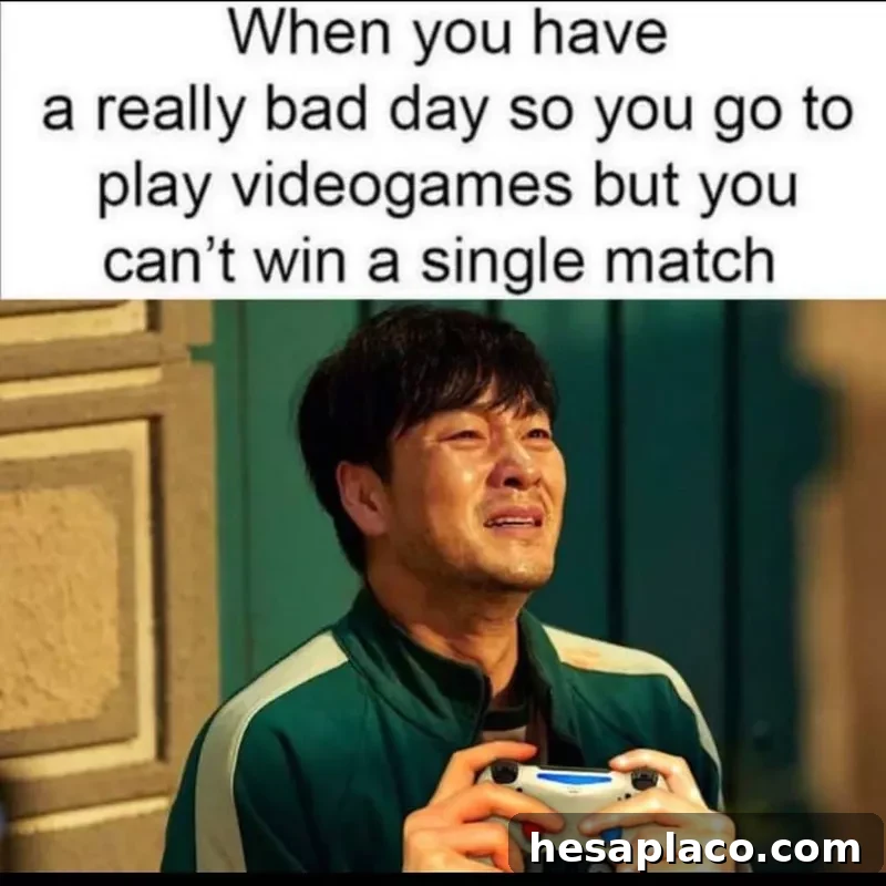 losing at video games