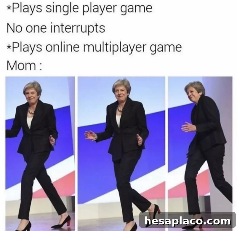 mom interrupting