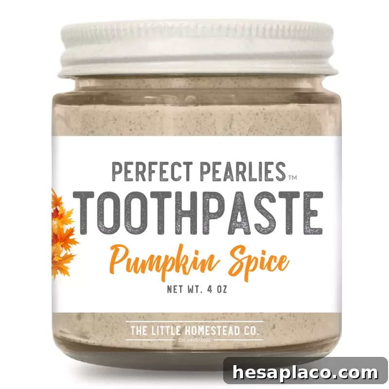 Pumpkin spice toothpaste