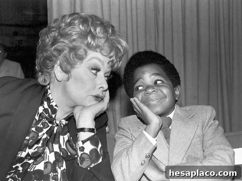 Gary Coleman and Lucille Ball