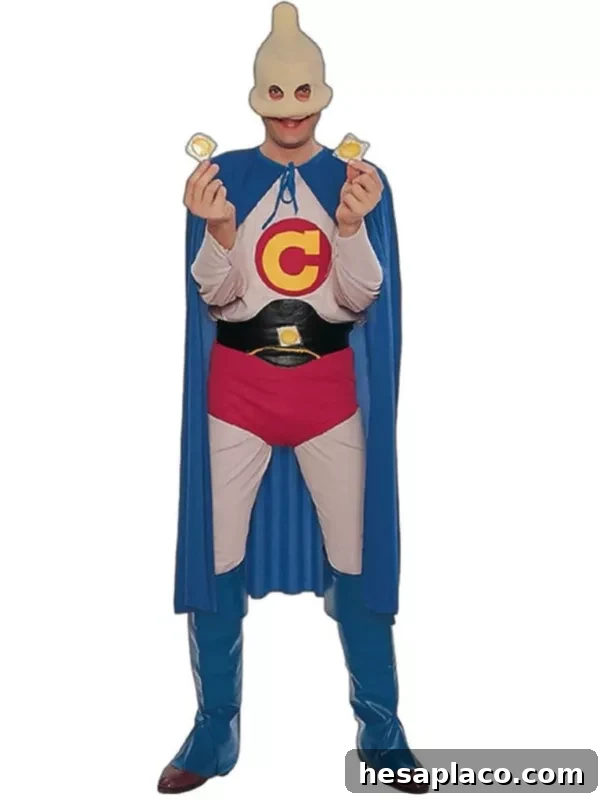 Superhero condom