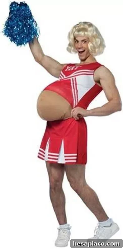 Pregnant cheerleader