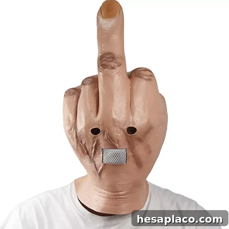 Middle finger costume