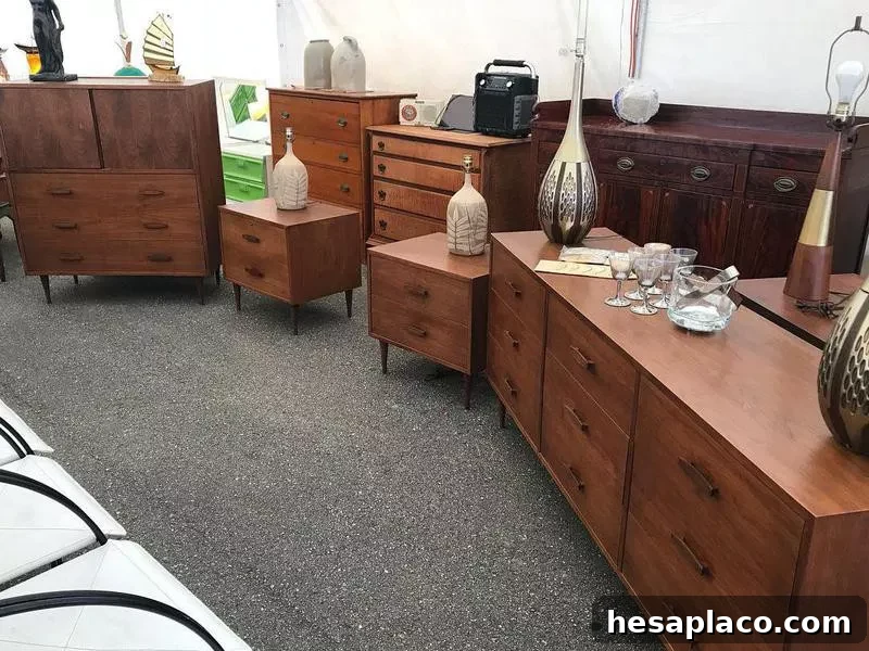 Dressers at Maine Antiques Festival