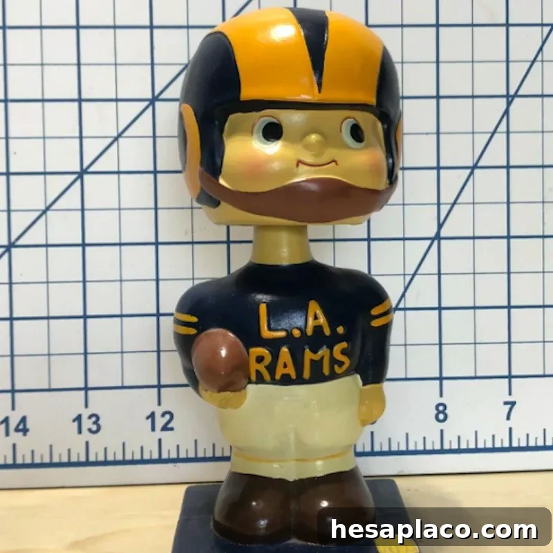 1960s 13 inch Los Angeles Rams bobblehead